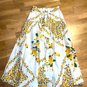 EUC Farm Rio Floral Skirt